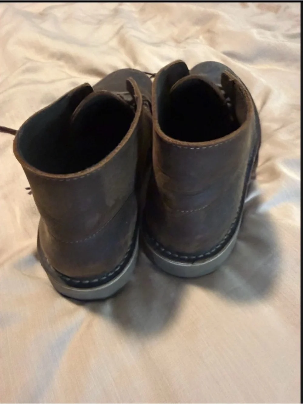Clarks Boots Mens Size 10.5 Brown Leather Desert Chukka Ankle Casual Comfort